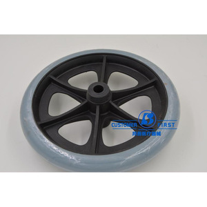 Kaiyang Wheelchair Front <b>Wheel</b> 8-Inch <b>Plastic</b> Replacement Part for Repair and Maintenance - Product Image 2