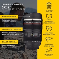 13.5oz cadeau pour lui papa cadeaux photographie caméra accessoires nouveauté cadeaux tasses caméra lentille tasse à café