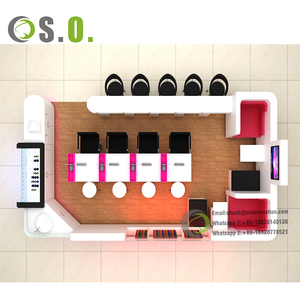 Kiosque de magasin d'accessoires d'ongles de mode meubles d'affichage de salon de manucure kiosque de centre commercial - Product Image 4