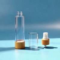 Kemasan Kosmetik Biodegradable dari Bambu, Tabung Kosmetik Tanpa Udara, Botol Semprot Minyak Tubuh Mewah, Botol Semprot Kabut