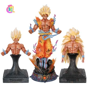 Wholesale Environmentally Materials Car Home Ornaments Popular Anime Dragon Balls Handicraft Three Super Sai Goku Anime Figure