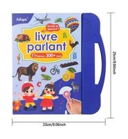 Livre sonore interactif français le plus vendu, jouet éducatif pour l'apprentissage précoce, livre électronique bilingue, lecture tactile et audio pour enfants