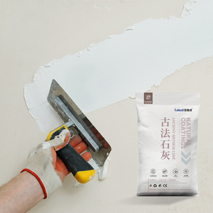 Peinture à la chaux minérale respirante régulatrice d'humidité antibactérienne pour un climat intérieur sain, naturelle, sans odeur, confortable pour la maison - Product Image 1