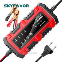 Chargeur de batterie de voiture intelligent 12V du fabricant, 6V 12V 1.5A avec réparation par impulsions, chargeur de batterie au plomb-acide 12V, chargeur de batterie automatique 12V