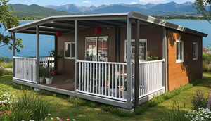 Kit de bungalow mobile à assemblage rapide, maisons mobiles, maison à 2 chambres, 2040 pieds, maison conteneur pliable extensible avec <span class=keywords><strong>terrasse</strong></span> et véranda - Product Image 6