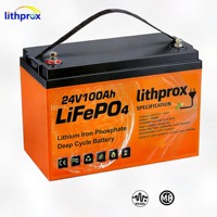 Batterie pour fauteuil roulant 24V100AH 2.4KWh LiFePO4, cellule de puissance écologique avec protection contre les surcharges pour scooter de mobilité pliable