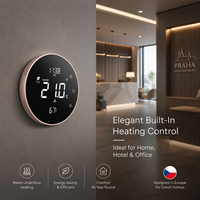 Termostato Inteligente con Wifi para el Hogar, Control de Temperatura y Humedad con Sensor NTC para Calefacción