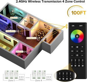 Esann rc03rf RGB/RGBW/rgbcct thông minh <span class=keywords><strong>LED</strong></span> Strip đêm Bóng đèn điều khiển từ xa 30m Dimmer 2.4 Gam RF cảm ứng điều khiển - Product Image 4