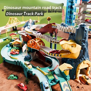 Children Dinosaur Switchback <strong>Track</strong> Car Challenge Adventure Set Parking Garage Educational Plastic 1:5 Scale Unisex Toy - Product Image 1