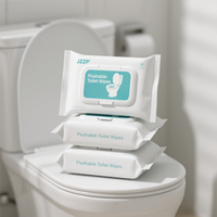 Papier toilette biodégradable ultra-doux, personnalisable OEM, 55g, 60g, 80g, jetable dans les toilettes, lingettes humides pour le nettoyage, marque JZZP, vente en gros