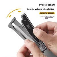 Cuchillo de Gravedad de Alta Calidad, Acero Inoxidable, EDC, Táctico, Supervivencia, Cuchillos para Camping, Aire Libre, Cuchillos Plegables