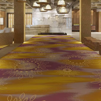 Rouleaux de moquette imprimée durable et lavable pour les espaces publics des hôtels, design personnalisé de luxe, moquette commerciale écologique