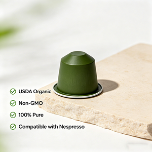 แคปซูลมัทฉะลาเต้สำหรับเครื่องชงกาแฟเนสเพรสโซ รุ่นออริจินัลไลน์ – รสคาราเมลมะพร้าวน้ำผึ้ง – แคปซูลมัทฉะวีแกนคีโต ขายส่ง - Product Image 1