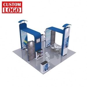 Stand de Exhibición Duradero de Fácil Montaje, con Luz Ajustable y Fondo Decorativo - Product Image 1