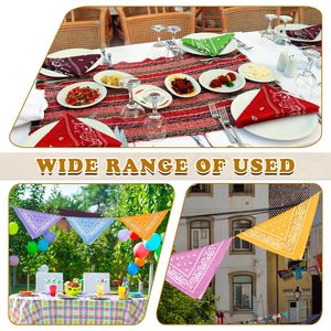 Bandanas en coton 100 % en gros pour hommes et femmes, 21 x 21 pouces, mouchoirs de cowboy pour fêtes, costumes et animaux de compagnie - Product Image 4
