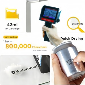 Imprimante à jet d'encre portable de qualité supérieure, 12,7 mm, multilingue, imprimante de codage par lots manuelle, imprimante de date, machine d'impression de logo - Product Image 3