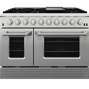 SENG ETL Cuisinière professionnelle certifiée titane noir 6 brûleurs 30 & 36 & 48 pouces Cuisinières à gaz avec four - Product Image 1