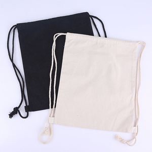 Mochila Popular de Lona Natural de 10oz con Cordón Ajustable y Logotipo Personalizado - Product Image 2