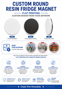 Aimant de réfrigérateur personnalisé en résine vierge OEM, imprimé UV à plat, souvenir personnalisé - Product Image 6