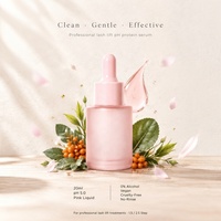 Sérum Protéiné Rose pour Rehaussement de Cils pH 5.0 Équilibrant Emballage Couleur Personnalisé OEM ODM Marque Privée Gel Nourrissant pour Permanente de Cils 20ml