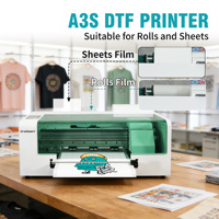 Imprimante DTF Erasmart rose 35 cm pour transfert thermique sur T-shirt, machine d'impression DTF A3 XP600 à jet d'encre avec four