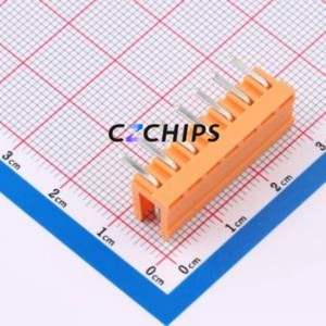MXHT396R-3.96-07P-OE01-Cu-A Plug-in Terminal Block Bent Lead Through Hole,P=3.96mm Board-to-Board / Socket - Open 1x7P 3.96mm - Product Image 2