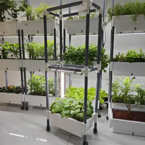 Kletterpflanzen-Pfützen-System vertikale Indoor-Garden-Anbaukits mit Led-Anbaulichtslicht gemischtes Spektrum 660 nm