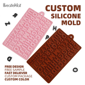 Khuôn làm bánh silicon hình chữ cái tiếng Anh 26 chữ cái, dụng cụ làm bánh, phụ kiện nhà bếp, bán buôn - Product Image 1