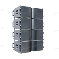 Alta calidad precio barato K208 doble 8 pulgadas pasivo 2 vías línea matriz altavoz caja altavoz sistema de sonido