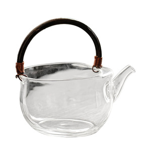 Kung Fu <b>Tea</b> <b>Pot</b> High Borosilicate Glass Heat Resistant With Handle For Brewing Green <b>Tea</b> - Product Image 5