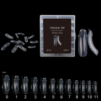 #4 Wholesale120pcs Curve Square Extra Large Trackless Dual Extension Tips System Faux ongles Dual Form for Nail Supplier Salon