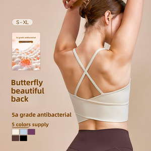 Nuevo Sujetador Deportivo de Yoga con Tirantes Cruzados y Soporte Alto para Mujer, Talla Grande, Transpirable, con Estiramiento en Cuatro Direcciones para Entrenamiento en el Gimnasio - Product Image 2