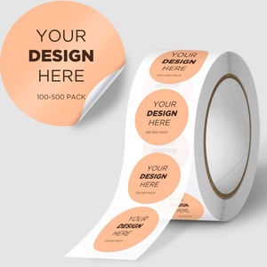 Etiquetas Adhesivas de Vinilo Impermeables Personalizadas para Productos Alimenticios, Impresión en Lámina Dorada, Etiquetas Redondas con Logotipo y Código QR - Product Image 2