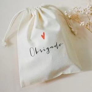 Gran oferta, bolsa de cosméticos sólida de lona, cordón de lino y algodón para el cuidado de la piel, vela de maquillaje, embalaje de regalo, bolsa de muselina sólida - Product Image 5