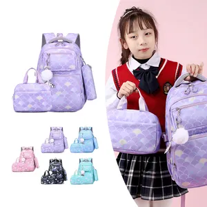 Good Sales Stylish Backpacks Lunch Bags Mochilas Escolares De Buena Calidad 2024 Stylish Kids School Bag Set For Girls