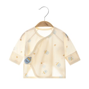 Vente en gros d'usine/OEM – Nouvelle chemise de nuit d'été ultra-fine sans couture en coton pour bébé nouveau-né (<span class=keywords><strong>demi</strong></span>-dos) - Product Image 1