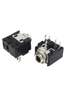 Metalen Kop Koperen Kop 3.5 Koptelefoon Aansluiting Recht Invoegen 5 Pin PJ-306 F <span class=keywords><strong>M</strong></span> 3.5Mm Audio-En Videoaansluiting 5 P - Product Image 2