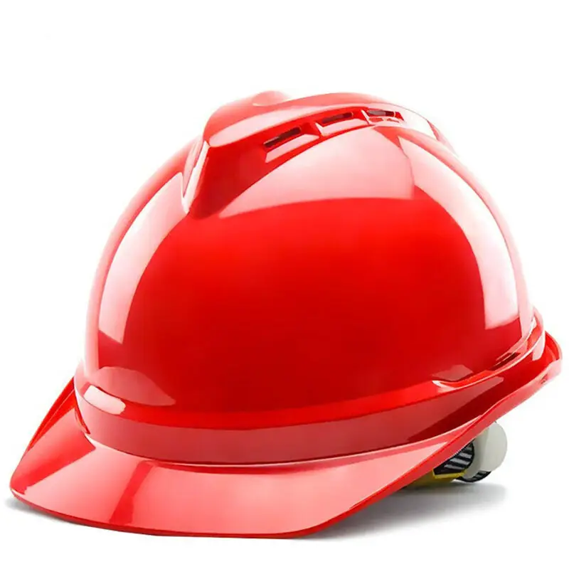 Casque de sécurité ABS respirant en forme de V anti-écrasement respirant épaississement de chantier en gros personnalisable