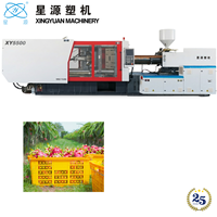 Horizontale grote formaat 550T Dragon Fruit doos spuitgietmachine voor kratleverancier