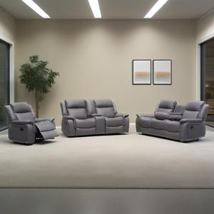<span class=keywords><strong>Canapé</strong></span> d'angle en cuir extensible <span class=keywords><strong>3</strong></span>+2+1 <span class=keywords><strong>places</strong></span>, inclinable manuellement, pour salon - Product Image 4