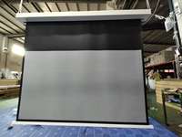 Le plus récent plafond motorisé onglet Tension projecteurs 4k écran caché électrique plafond tirer rideau court jet Ust Laser projecteur