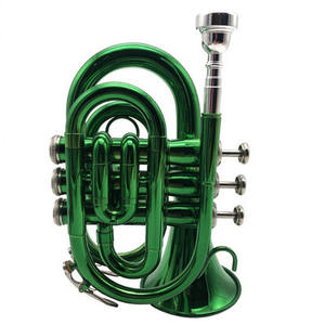 <span class=keywords><strong>Trompette</strong></span> de poche pour <span class=keywords><strong>débutant</strong></span>, instrument de musique chinois personnalisé, plaqué or, laque et coloré, bon marché - Product Image 5