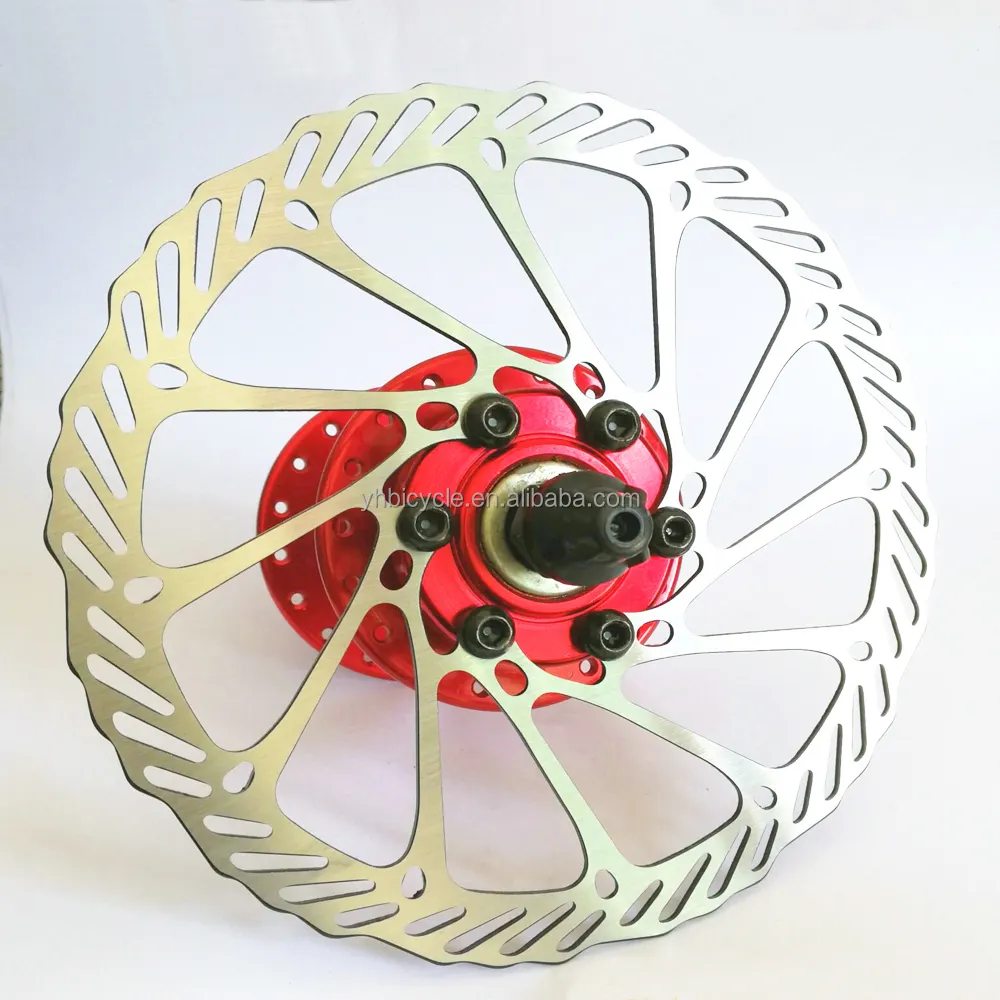 Freno de bicicleta de acero inoxidable, Rotor de freno de disco con 6 pernos, 160mm, 180mm, 203mm