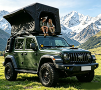 Tente de camping gonflable imperméable pour toit de voiture, avec pompe à air, en tissu Oxford, structure une chambre, pour voyages en extérieur, SUV, plage, randonnée