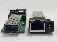 Mini convertisseur de média fibre optique SFP ultra-compact 1310nm RJ45 SM, transcepteur fibre Gigabit SFP 10/100/1000Mbps Ethernet vers SFP