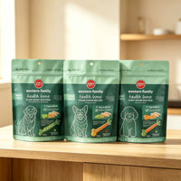 Sacs d'emballage pour aliments pour animaux de compagnie de grande taille imprimés sur mesure avec fermeture éclair pour chats et chiens.