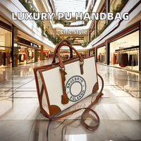 Sac fourre-tout messager géométrique de luxe élégant en toile souple imperméable avec fermeture éclair pour femme – Vente en gros fabricant