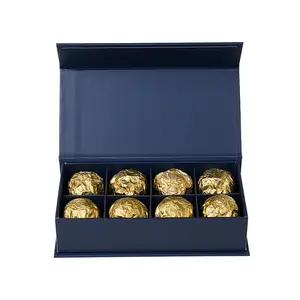 Boîte à chocolat de haute qualité avec coussin 8 pièces, coffret cadeau chocolat/bonbons/macaron pour bonbons