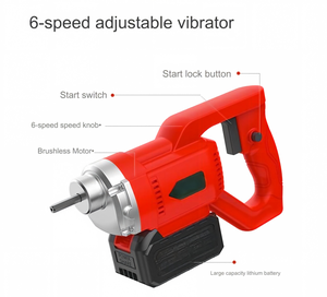 Vibrateur concret tenu dans la main Utilisation <span class=keywords><strong>sans</strong></span> <span class=keywords><strong>fil</strong></span> Vibrateur <span class=keywords><strong>à</strong></span> grande vitesse de batterie au lithium avec tige de 35*1.5m - Product Image 2