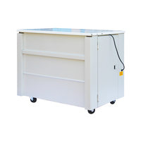 Machine à sangler, plastique pp semi-automatique, boîte de carton, plateau haut, double moteur, bon marché, fabriqué en chine